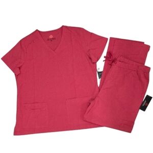 Natural Uniforms Pink Scrub Set